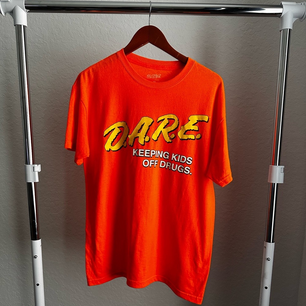 Orange D.A.R.E. Graphic T-Shirt